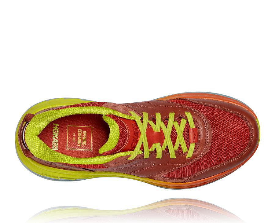 Hoka One One Mens Running Shoes - Bondi L - Red - ESOB29170
